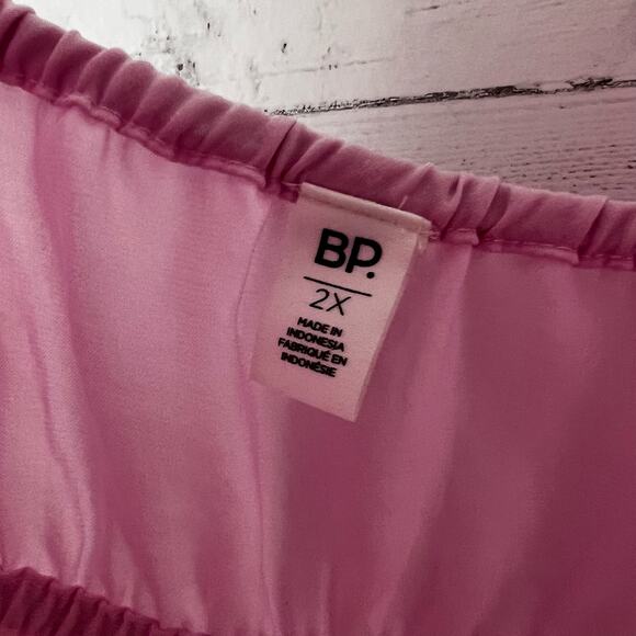 BP Pink Spaghetti Strap Tie Front Tank Top Size 2X - Picture 6 of 8